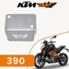 GRAND PITSTOP FRONT FLUID RESERVOIR COVER - Silver for KTM - DUKE 390