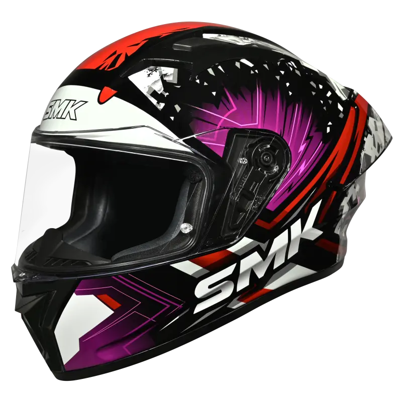 SMK STELLAR SPORT FLARE GL219 GLOSSY FULL FACE HELMET