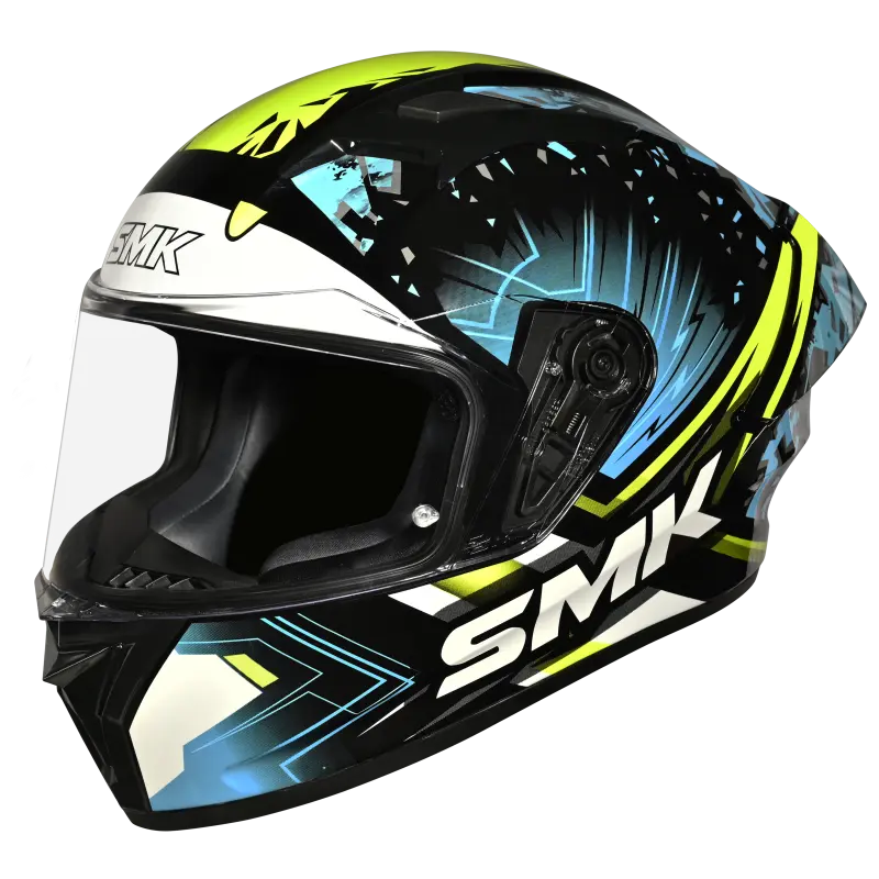 SMK STELLAR SPORT FLARE GL254 GLOSSY FULL FACE HELMET