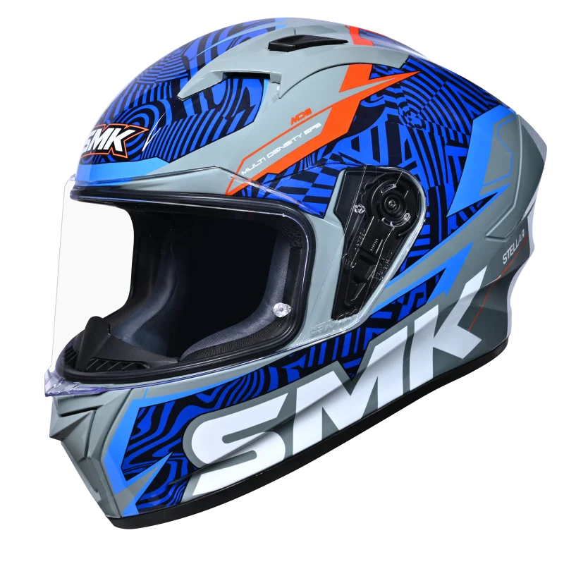 SMK STELLAR FURY GL657 GLOSSY FULL FACE HELMET