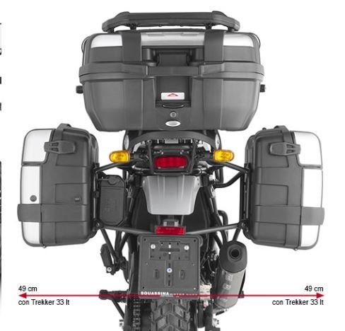 GIVI Specific Pannier Holder For Monokey® Or Retro Fit Side-cases For Royal Enfield Himalayan (2021 – 2023) - Image 2