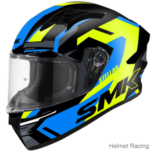 SMK STELLAR- K-POWER GL245-GLOSSY FULL FACE HELMET