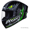 SMK STELLAR TAOTEI GL268 WITH EXTENDED VISOR GRAPHICS FULL FACE HELMET