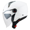 KYT D City Plain Gloss White Helmet