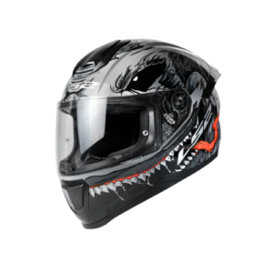 LS2 FF352 FLASH MONSTER MATT BLACK GREY