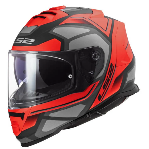 LS2 FF800 STORM II FASTER MATT RED TITANIUM-06