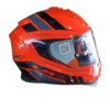 LS2 FF800 STORM II FIST HI VIZ ORANGE BLACK + LS2 HELMET BACK PACK FREE