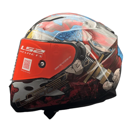 LS2 FF320 STREAM EVO NINJA RED BLUE (D-RING)