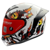 LS2 FF352 ROOKIE DEMON WHITE RED