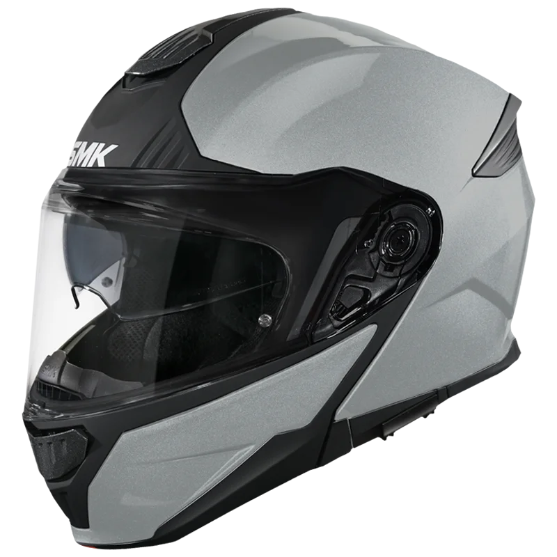 SMK GULLWING SOLID NARDO MA600 MATT-GREY FLIP UP MODULAR HELMET