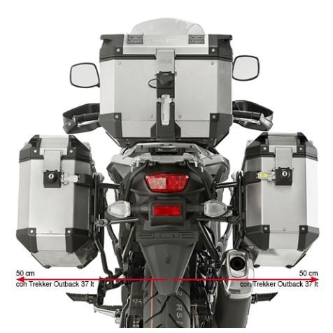 GivI Side Racks for Trekker Outback Suzuki Vstrom 650 – PL3112CAM