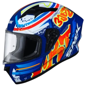 SMK STELLAR GRAFFITI GL537 GLOSSY FULL FACE HELMET