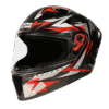 STUDDS RAIDER SKULPT D1 DECOR N2 GREY RED