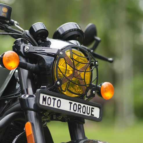 MOTO TORQUE HEAD LIGHT GRILL FOR ROYAL ENFIELD SHOTGUN 650 - Image 3