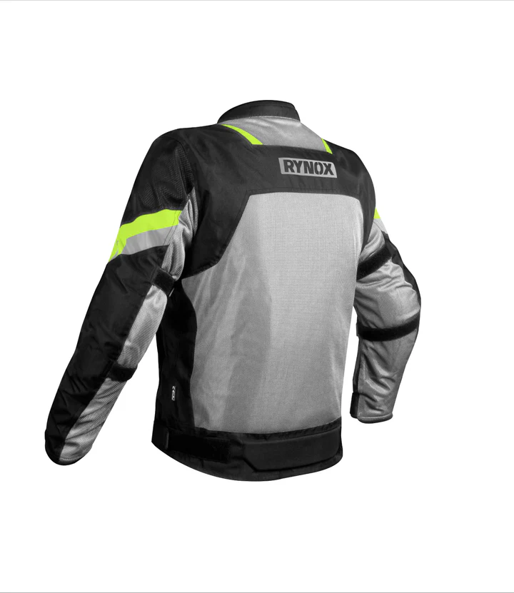 RYNOX HELIUM GT 2 JACKET BLACK HI -VIZ GREEN - Image 4