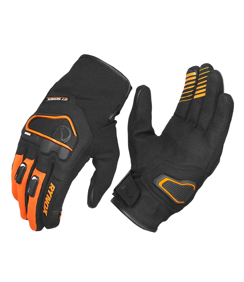 Rynox Helium GT 2 Gloves (Black Orange)