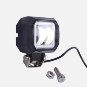 HJG Harley Square Fog Light With White Ring