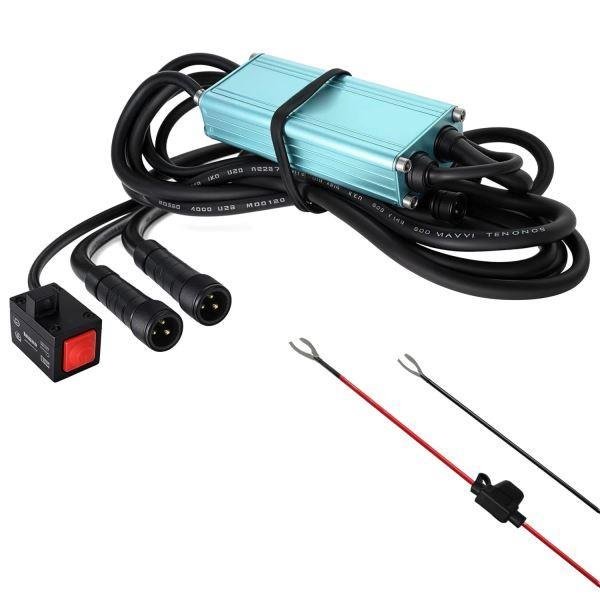 HJG Wiring Harness Kit with Flash Mode and Canbus-Foglight Wiring Harness Kit (2 Colour, 3 Wire with Flashing Mode, Genuine HJG)