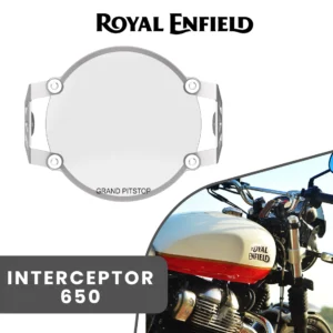 GRANDPITSTOP HEADLIGHT GUARD - Silver for Royal Enfield - INTERCEPTOR