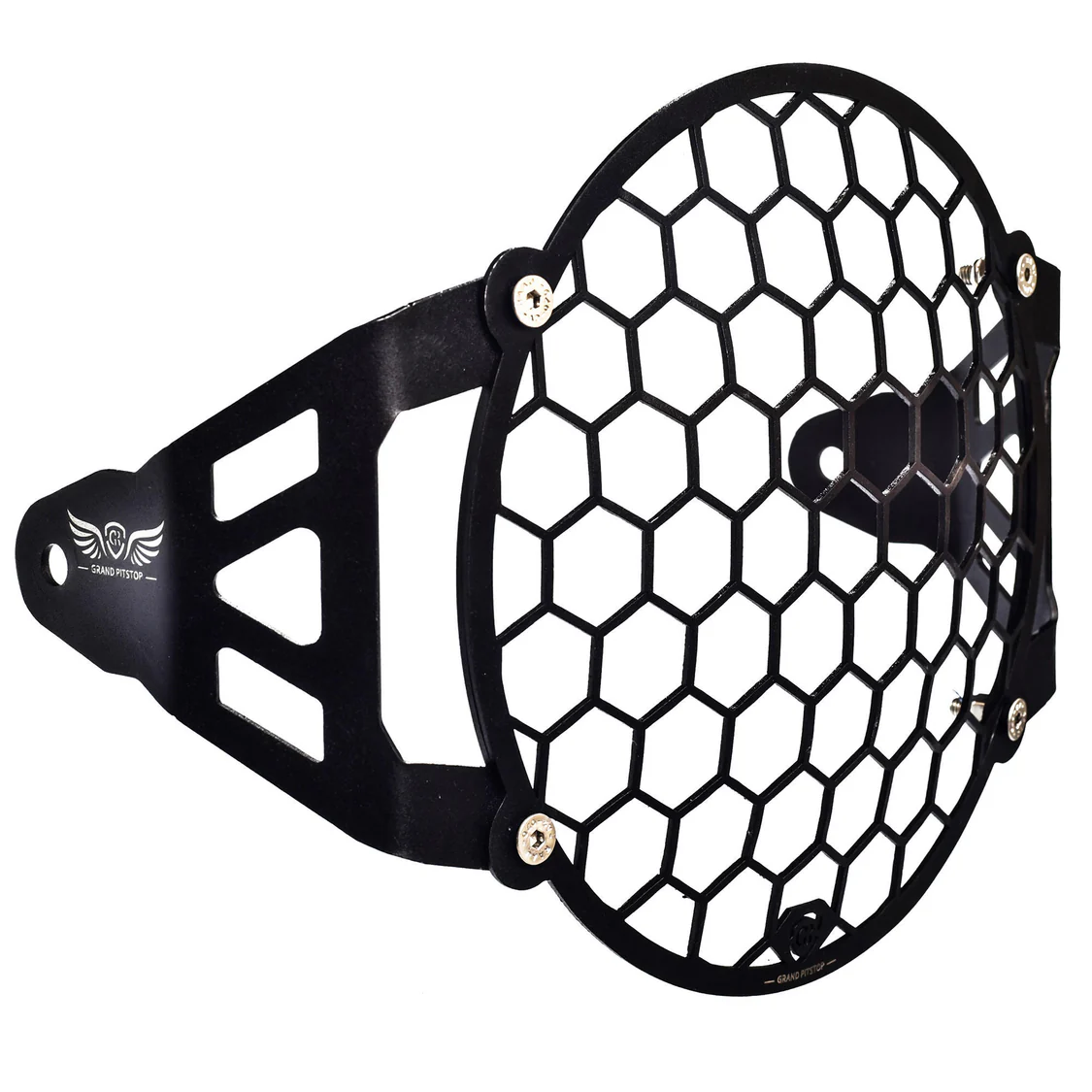 GRAND PITSTOP HEADLIGHT GRILL - Black for Royal Enfield - SCRAM 411 - Image 3