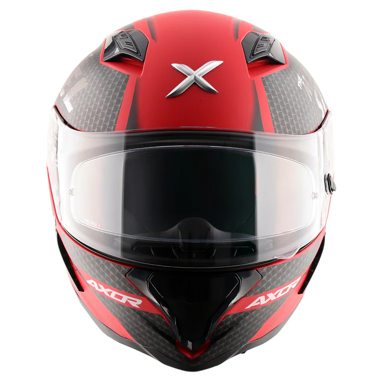 Axor Hunter DC Superman Helmet- Dull Red Black - Image 2