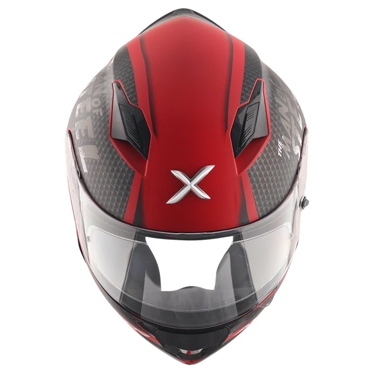 Axor Hunter DC Superman Helmet- Dull Red Black - Image 6