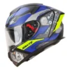 IGNYTE IGN-4 MAC Glossy Black Blue Helmet