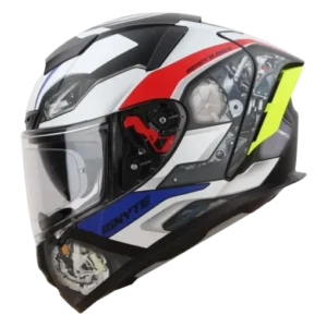 IGNYTE IGN-4 MAC Glossy Black White Helmet