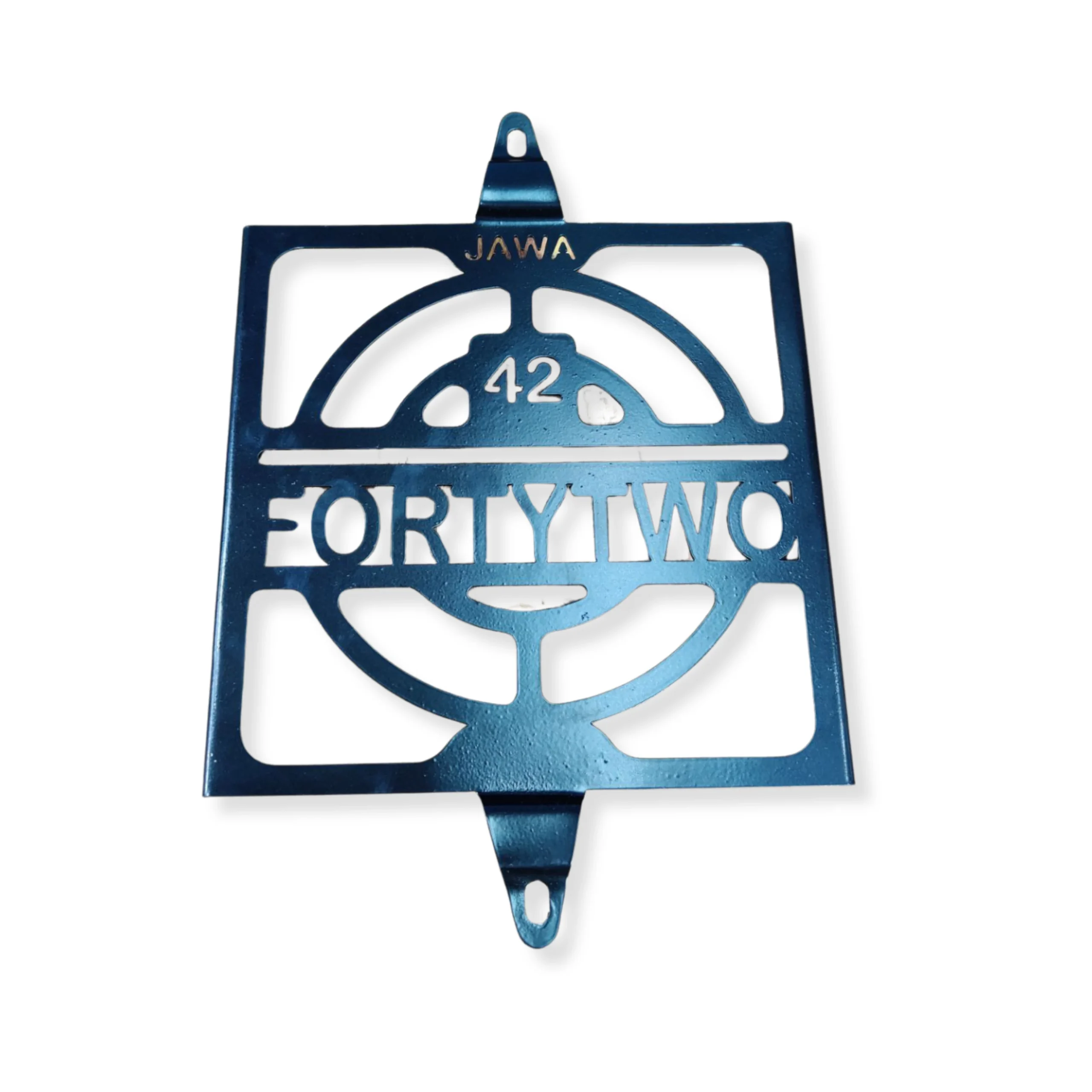 Jawa 42 OBD2 radiator grill for 2024 onwards models in matte black finish