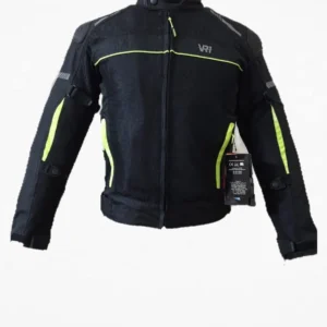VR J02 Riding Jacket Black Neon