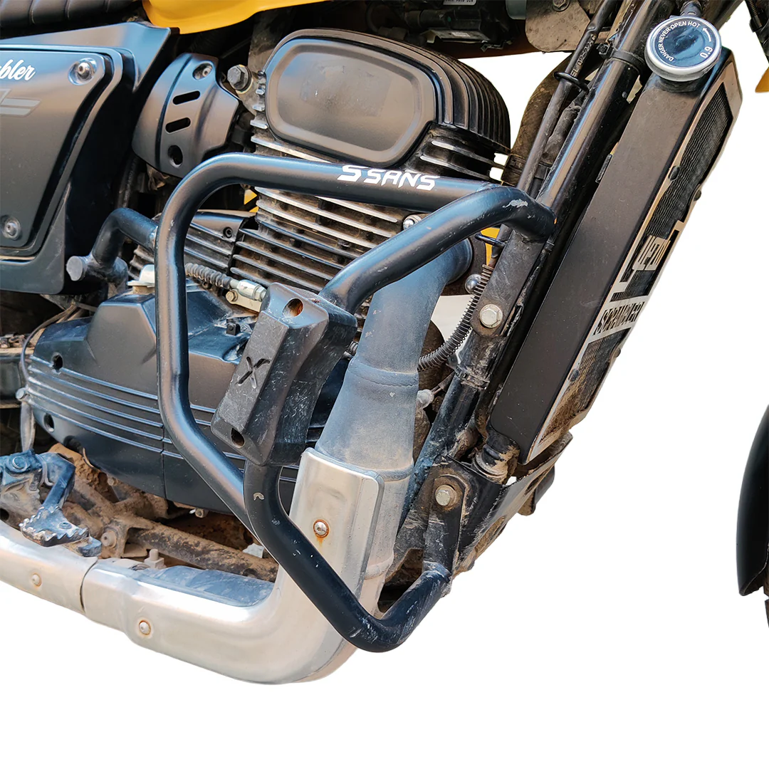 Tripod Crash Guard with Delrin (Flat) Sliders for Yezdi Scrambler & Jawa 42 Bobber T2 - Image 13