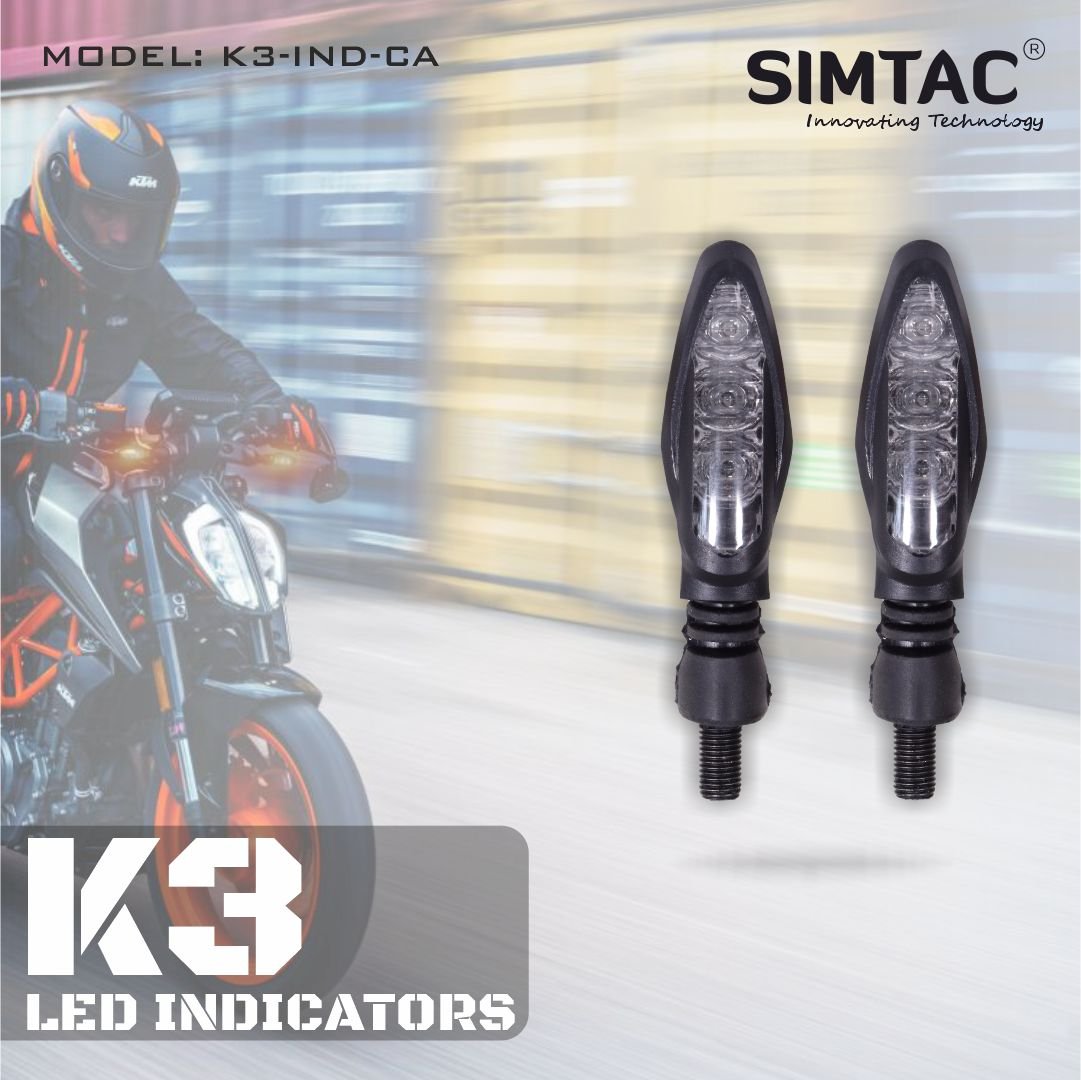 Simtac | K3 LED Indicator for KTM Bikes | KTM-K3-IND | K3-IND-CA