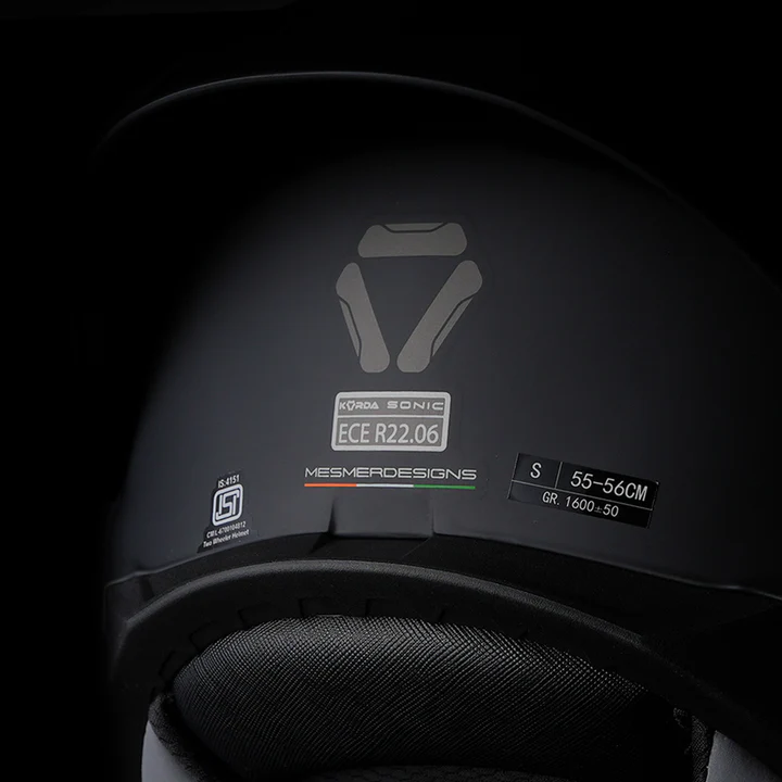 KORDA SONIC MOZE HELMET FLUORESCENT YELLOW - Image 9