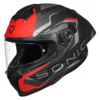 KORDA SONIC ROADLION HELMET MATT BLACK & RED
