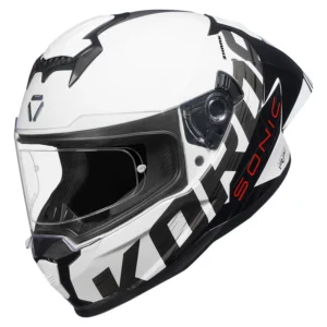 KORDA SONIC ZHARK HELMET BLACK & WHITE