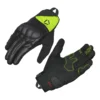 KORDA TRIAD RIDING GLOVES BLACK & FLUORESCENT YELLOW