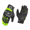 KORDA FLITE SHORT CUFF RIDING GLOVES BLACK FLUORESCENT YELLOW
