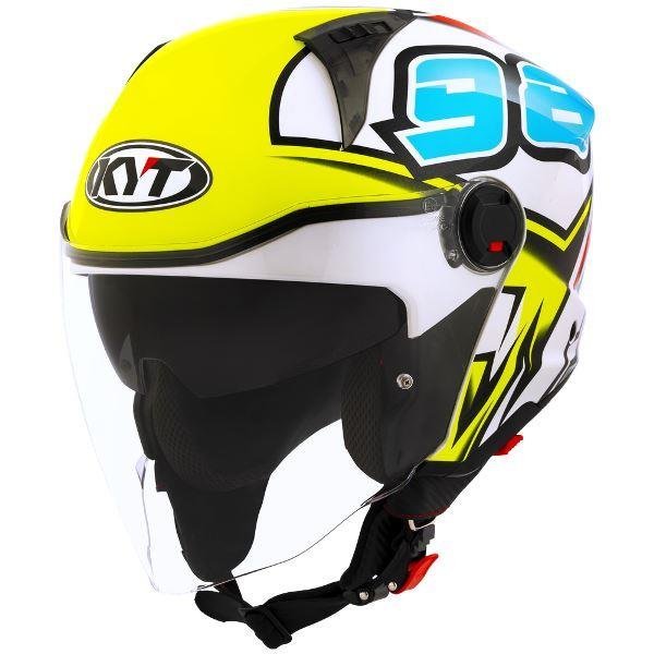 KYT D City 98 Bomb Gloss Open Face Helmet - Image 7