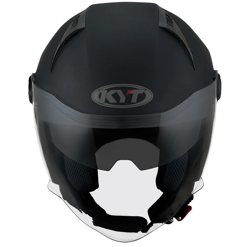 KYT D City Plain Matt Black Helmet - Image 6