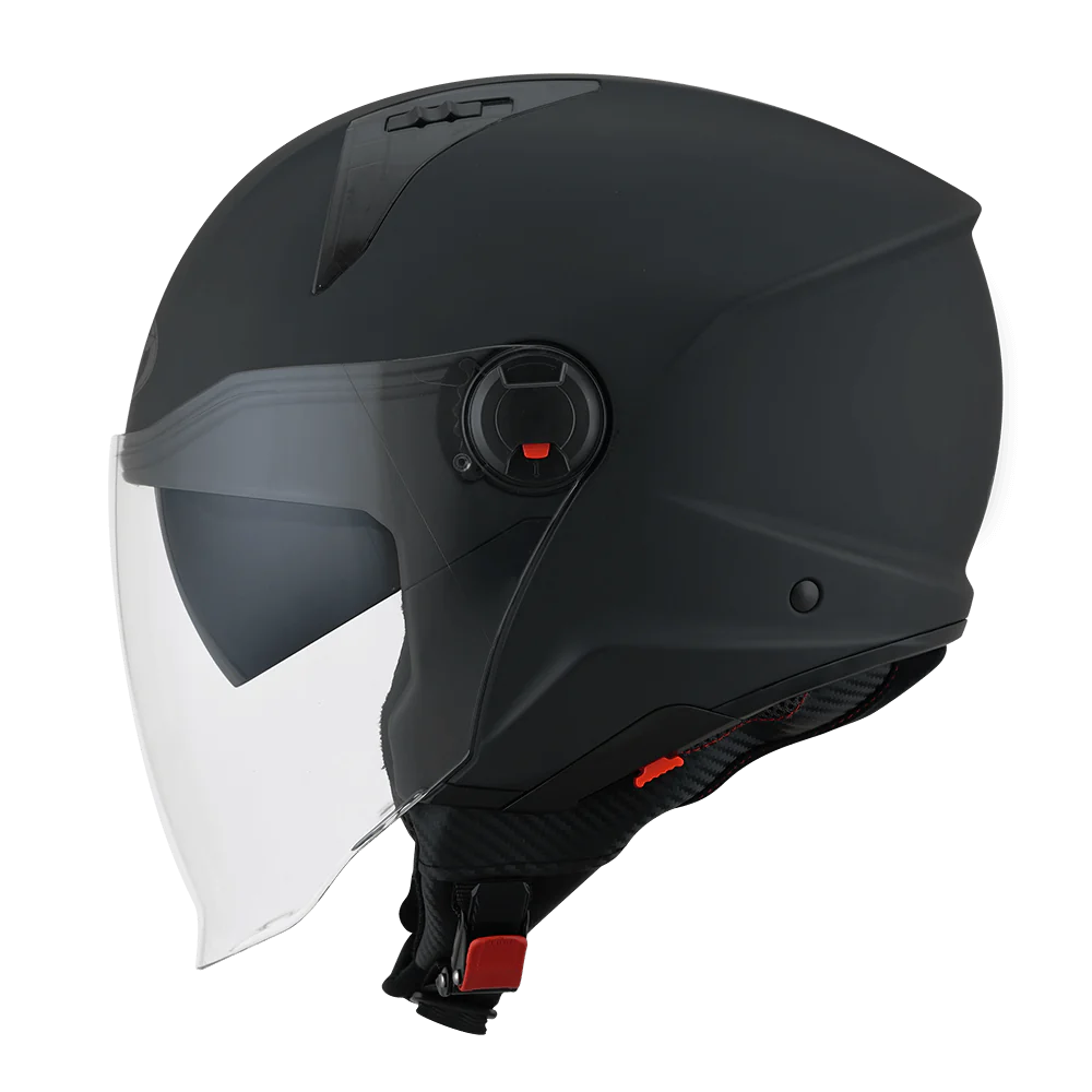 KYT D City Plain Matt Black Helmet