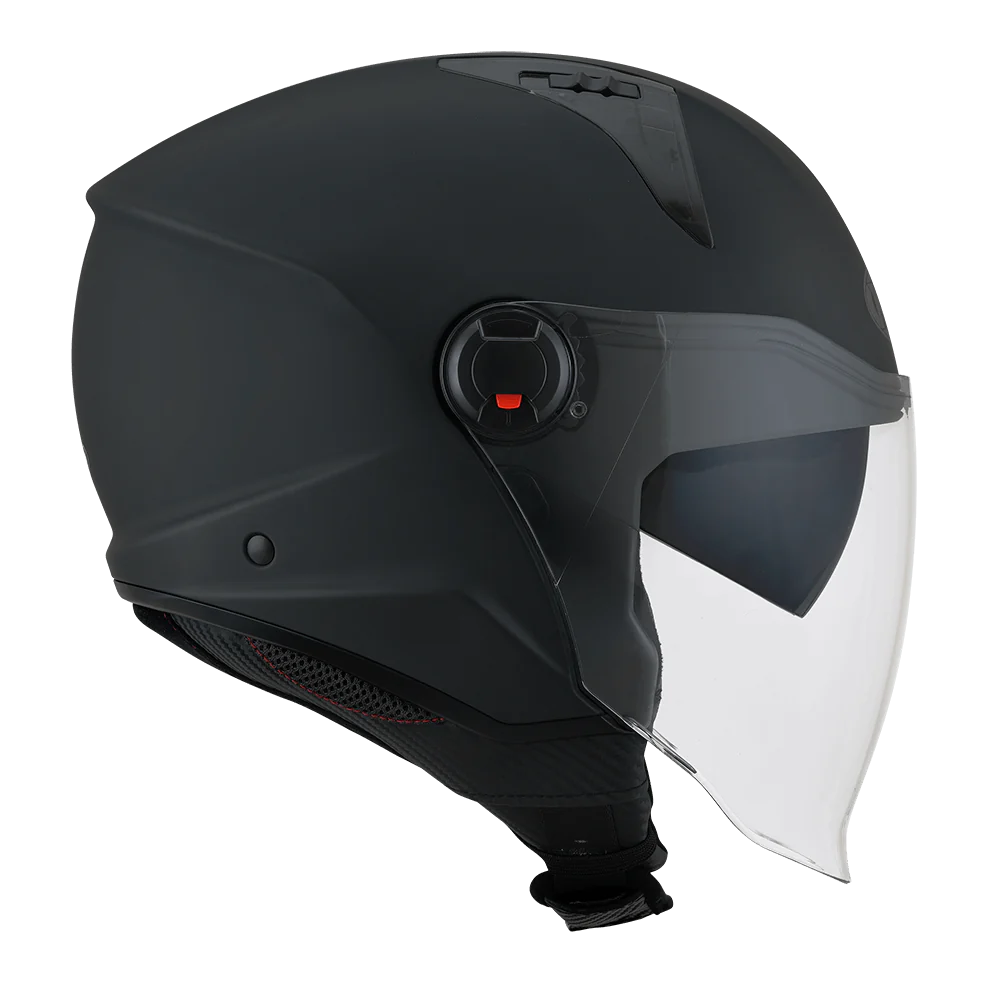 KYT D City Plain Matt Black Helmet - Image 3