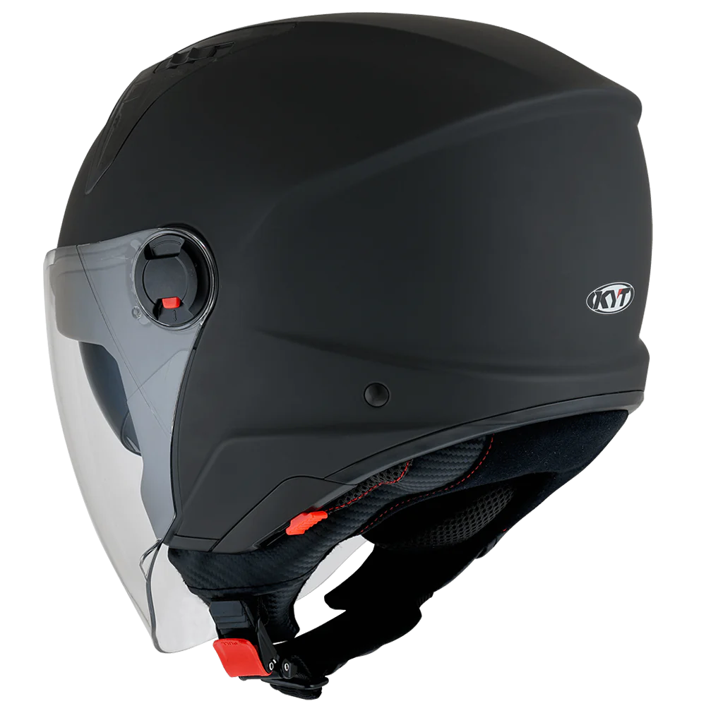 KYT D City Plain Matt Black Helmet - Image 4