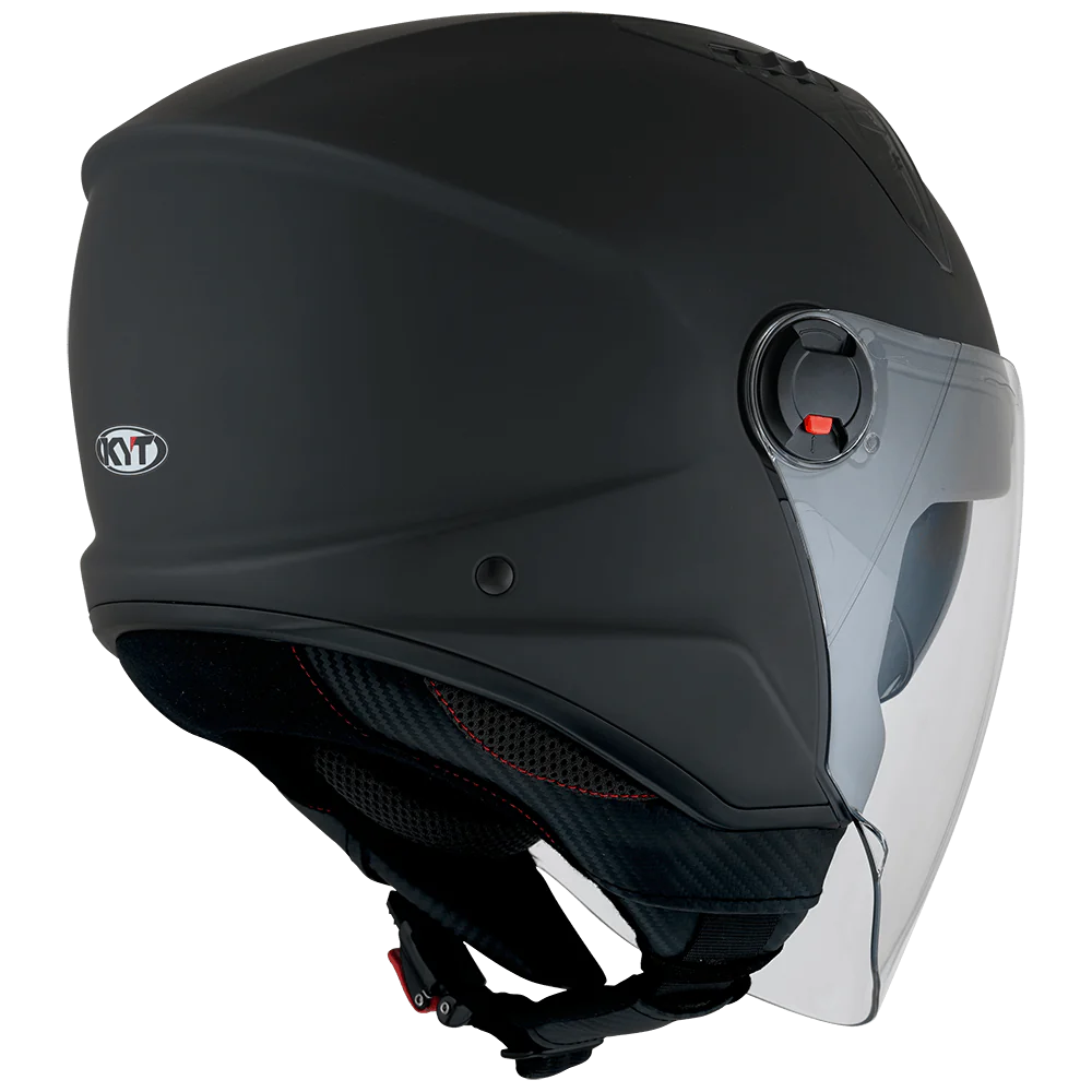 KYT D City Plain Matt Black Helmet - Image 5