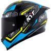 KYT Striker #01 Gloss Black Blue Helmet