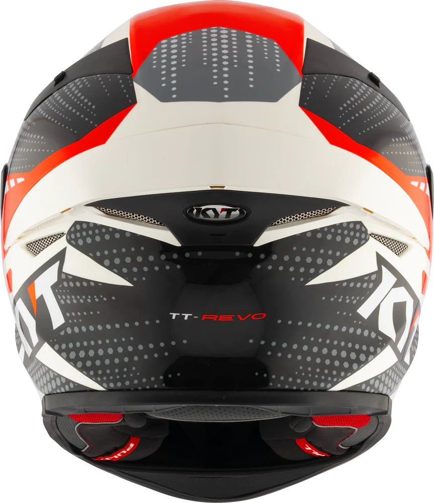 KYT TT Revo Gear Black Red Gloss Helmet - Image 3