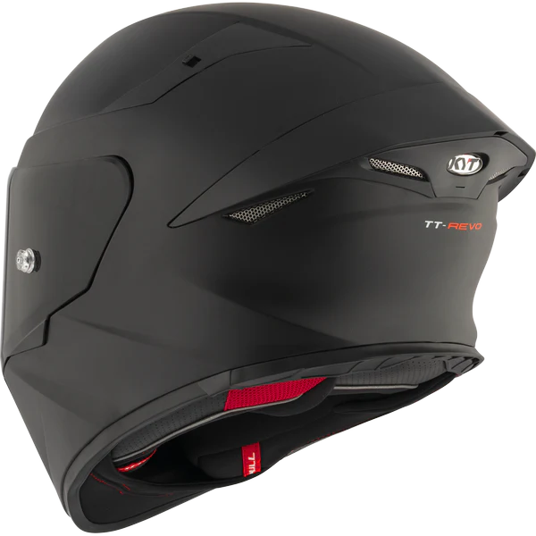 KYT TT Revo Plain Black Matt Helmet - Image 7