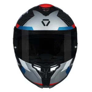 Korda Shockwave Chaos Helmet Red-Blue dual visor premium motorcycle helmet