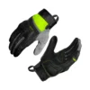 KORDA ADVENTURE RIDING GLOVES BLACK FLUORESCENT YELLOW