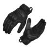 KORDA GUARD SEMI GAUNTLET RIDING GLOVES BLACK