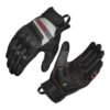 KORDA GUARD SEMI GAUNTLET RIDING GLOVES BLACK RED